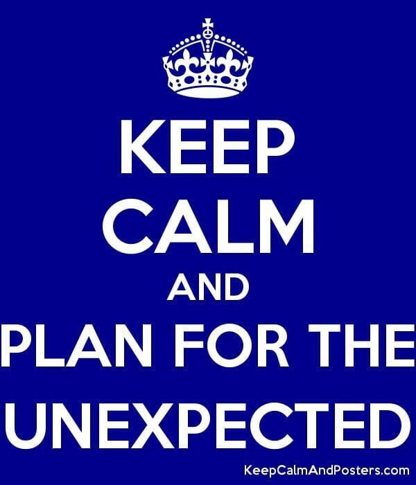 plan for the unexpected